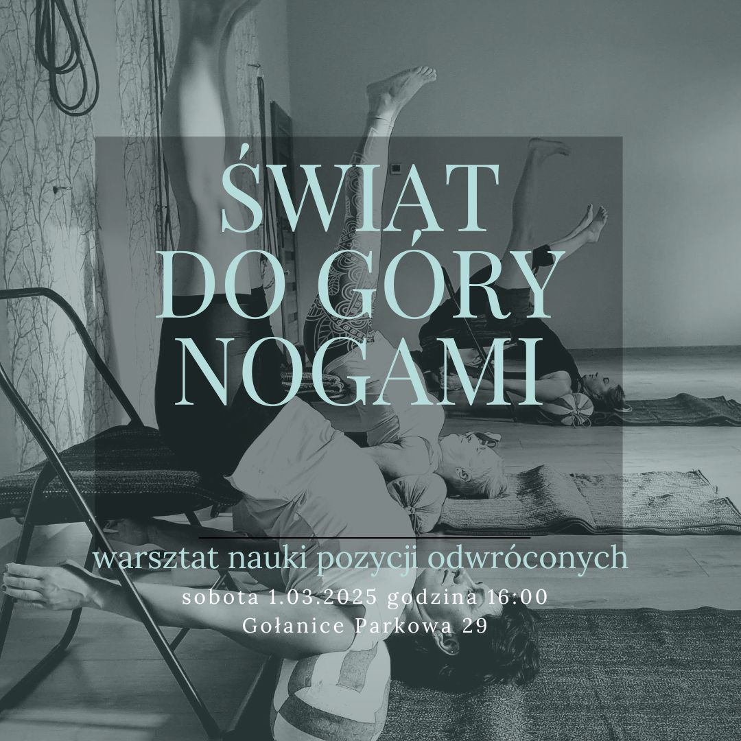 Read more about the article ŚWIAT DO GÓRY NOGAMI warsztat pozycji odwróconych cz.2